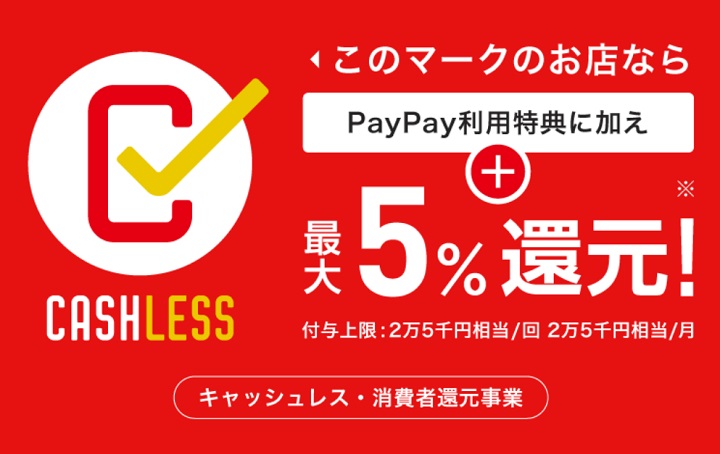 【キャッシュレス・消費者還元事業とプレミアム商品券について】Paypayも対応となりました。