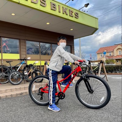 Precaliber 24】赤い自転車嬉しいな！！いっぱい乗るよ！ - 愛媛県西条